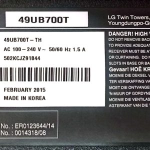 بکلایت و دیفیوزر تلویزیون LG 49UB700T